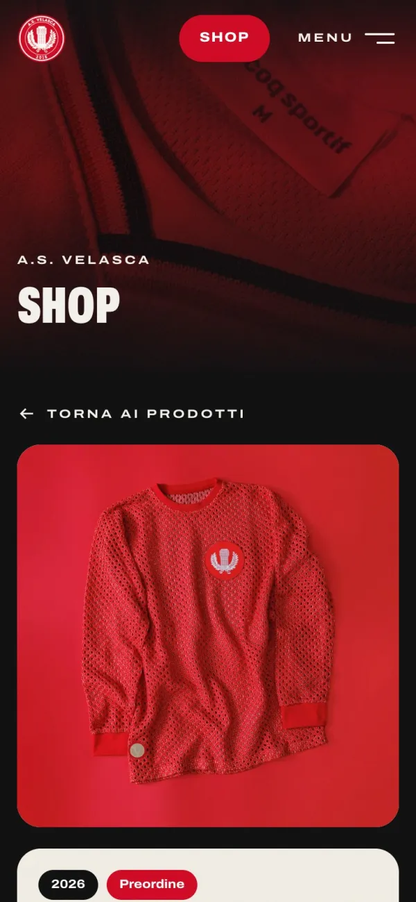 Une fiche produit sur téléphone.